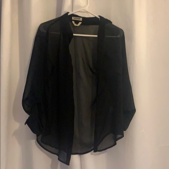 Brand new Garage long sleeve see-through button up - Picture 2 of 3
